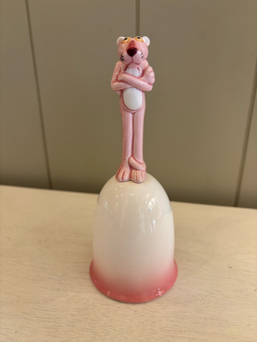 Vintage Retro Pink Panther RO 1982 Collectible Ceramic Bell Japan - Picture 6 of 8